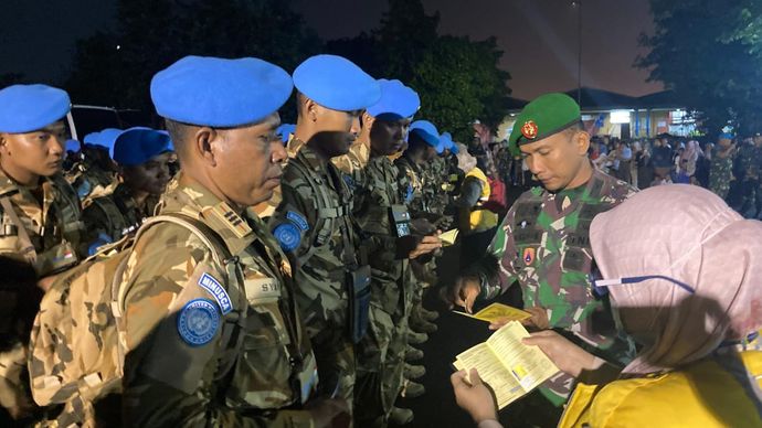 Satuan Tugas Kompi Zeni (Satgas Kizi) TNI Kontingen Garuda XXXVII-K/MINUSCA telah resmi diberangkatkan menuju Republik Afrika Tengah <b>(Istimewa)</b>