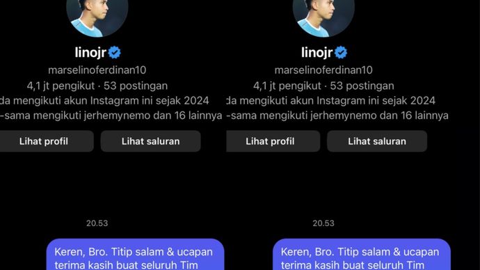 Isi DM dari Habib Ja'Far kepada Marselino