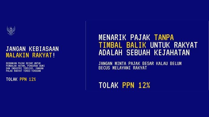 Garuda Biru Tolak PPN 12%