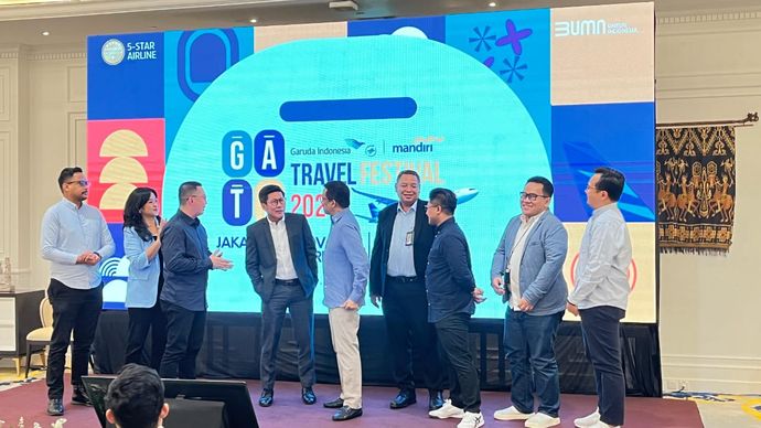 Garuda Indonesia bersama Bank Mandiri akan menggelar Garuda Indonesia Travel Festival (GATF) 2024 pada 29 November hingga 1 Desember di Istora Senayan, Jakarta. <b>(Dok.Istimewa)</b>