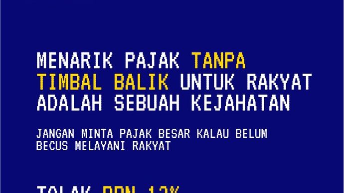 Ramai di media sosial mengenai penolakan tarif pajak 12 persen pada tahun depan/Ist