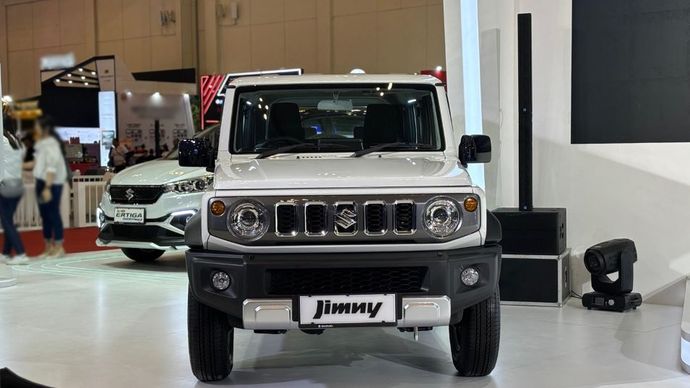 Suzuki Indonesia resmi meluncurkan Jimny 5-door White Rhino Edition di ajang MUF GJAW 2024 pada Jumat, 22 November. (Foto: Adiantoro/NTV)