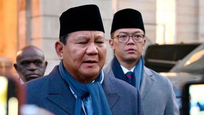 Presiden RI Prabowo Subianto memberikan pernyataan pers mengenai kunjungan kerja di London, Inggris, Kamis (21/11/2024).