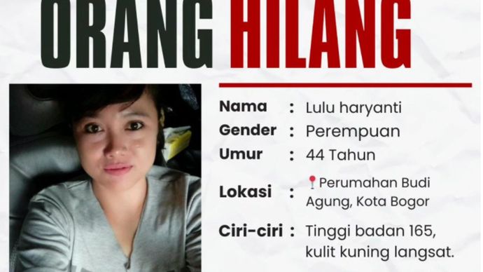 Wanita cantik menghilang.