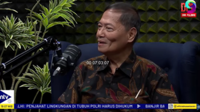 Arkeolog Dr Junus Satrio Atmodjo di acara DPO Podcast NusantaraTV/tangkapan layar NTV