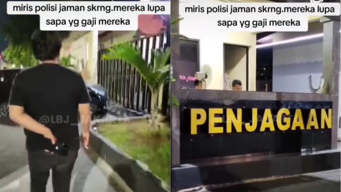 Pria Teriak-teriak di Depan Polsek Kelapa Gading