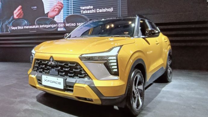 Mitsubihi Xforce Ultimate Diamond Sense resmi diluncurkan di ajang MUF GJAW 2024, di BSD City, Kabupaten Tangerang, Banten. (Foto: Adiantoro/NTV)