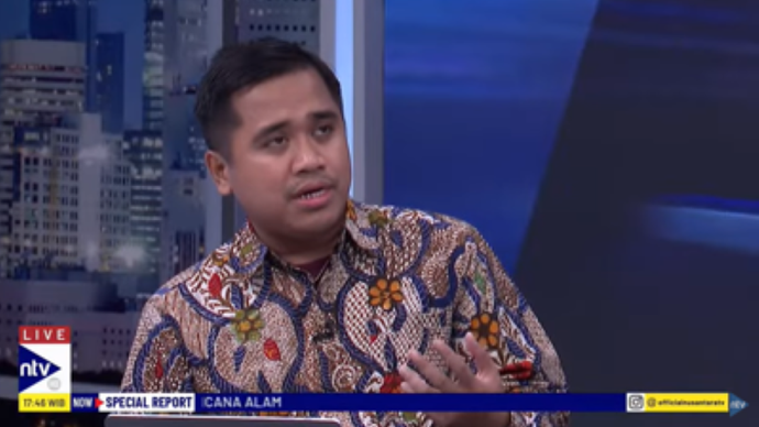 Peneliti Utama Poltracking Indonesia Masduri Amrawi dalam Dialog Special Report Pilkada Serentak 2024 di NusantaraTV/tangkapan layar NTV