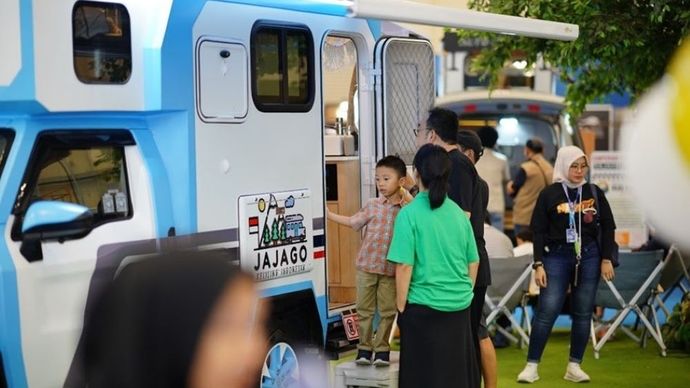 Salah satu daya tarik yang memikat pengunjung keluarga di MUF GJAW 2024 adalah Campervan Show. (Foto: Istimewa)