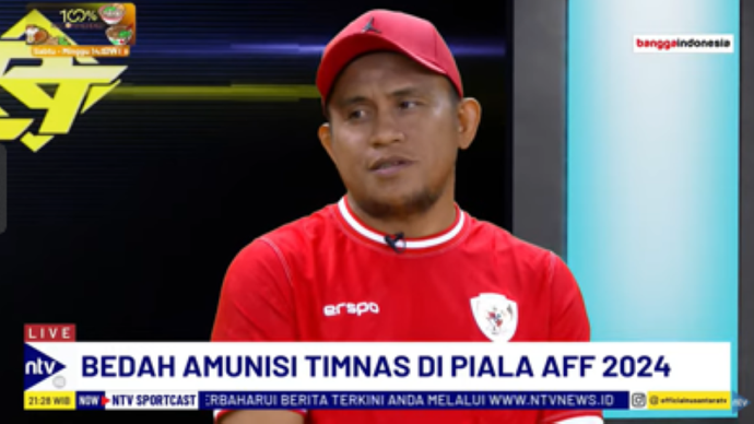 Mantan striker timnas, Ilham Jaya Kusuma/tangkapan layar NTV