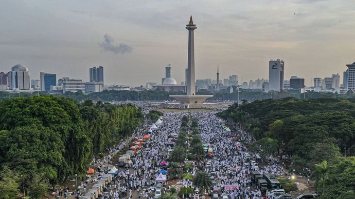 Reuni aksi 212 pada tahun 2019. (Antara) 