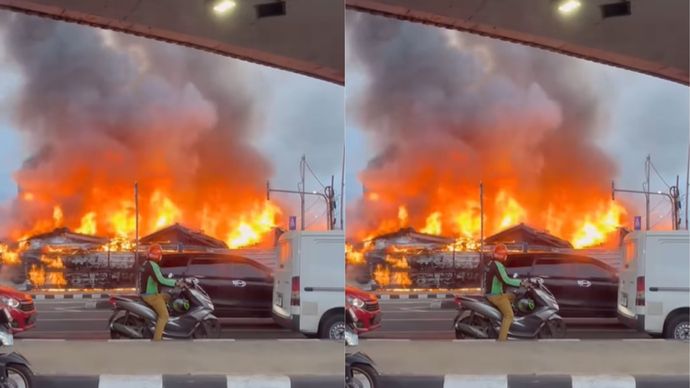 Kebakaran di Simpang Matraman