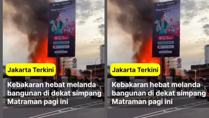 Kebakaran di Simpang Matraman