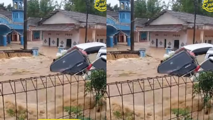 gambar banjir sukabumi