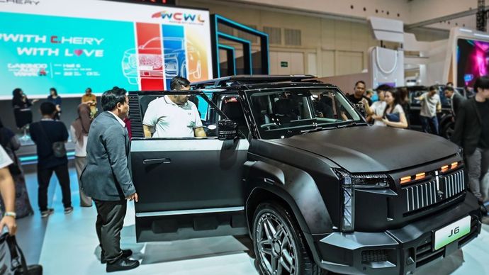 Kehadiran Chery J6 dan Phantom Edition mendapatkan tanggapan positif. (Foto: Istimewa) 