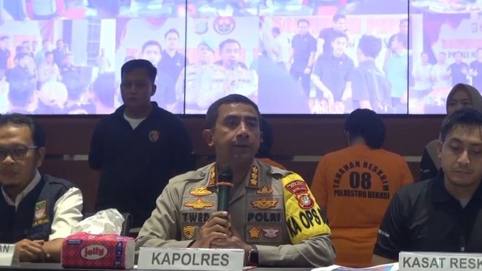 Kapolres Metro Bekasi, Komisaris Besar Pol. Twedi Aditya Bennyahdi. 