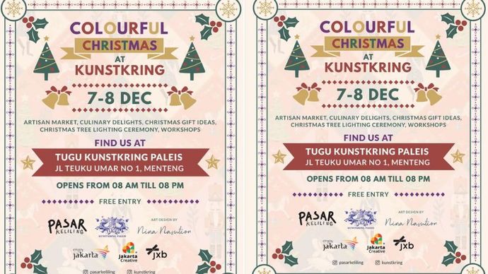 Pasar Keliling: Colourful Christmas at Kunstkring <b>(Instagram @disparekrafdki)</b>