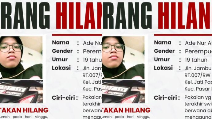 Seorang wanita menghilang