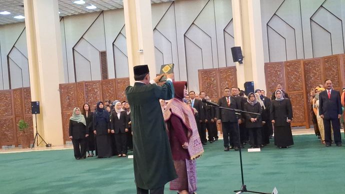 Pelantikan Siti Fauziah Sekjen MPR RI