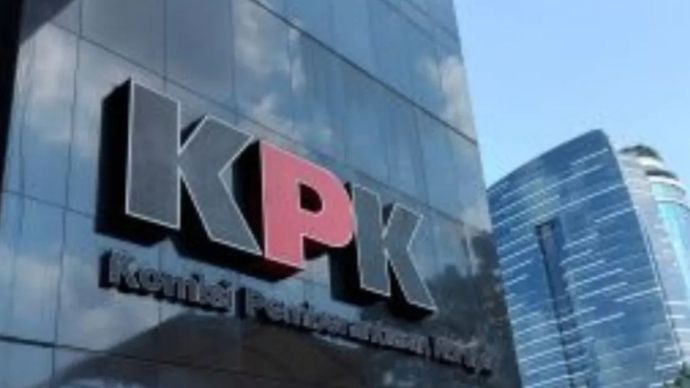 Logo KPK di Gedung Merah Putih KPK, Jakarta Selatan. <b>(ANTARA (Fianda Sjofjan Rassat))</b>