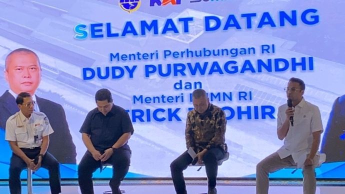 Raffi Ahmad, Erick Thohir, Dudy Purwagandhi