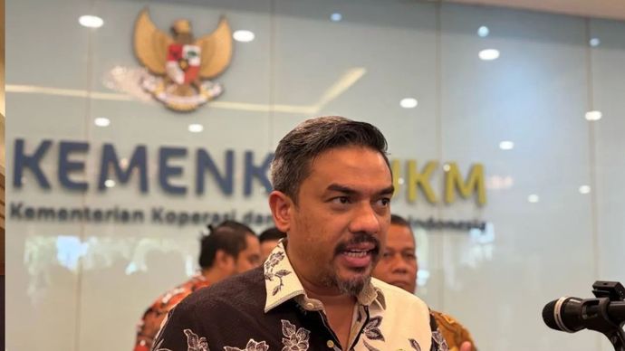 Menteri Usaha Mikro, Kecil dan Menengah (UMKM) Maman Abdurrahman saat ditemui usai membuka kegiatan Entrepreneur Financial Fiesta (EFF) yang digelar di Jakarta,.