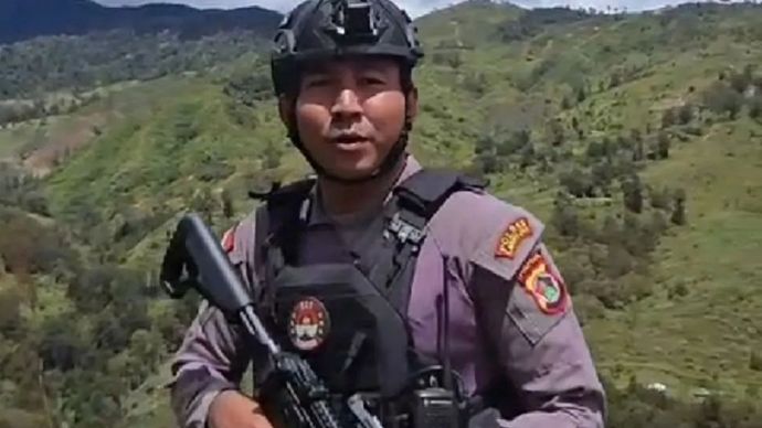 Almarhum Brigadir Pol. Tri Yudha Argadianto, anggota Polres Lanny Jaya gugur akibat dianiaya OTK.