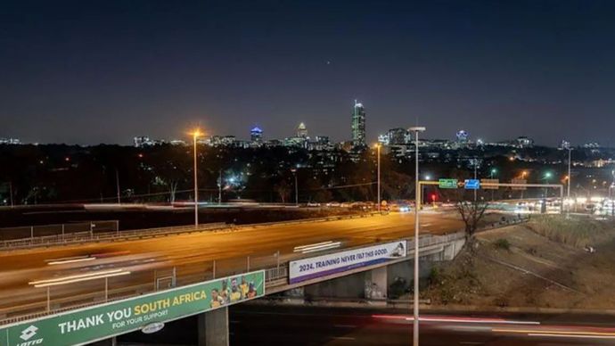 Sudut Kota Johannesburg, Afrika Selatan bersolek menyambut pertemuan perdana Kelompok 20 (Group of 20/G20) dalam periode presidensinya
