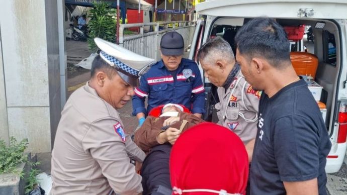Kecelakan motor di Grogol