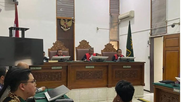 Pengadilan Negeri (PN) Jakarta Selatan menggelar sidang perdana gugatan yang diajukan 18 Ketua Umum Kamar Dagang dan Industri (Kadin) tingkat provinsi terkait keabsahan hasil musyawarah nasional luar biasa (Munaslub) dengan tergugat Anindya Bakrie, Jakarta, Kamis 12 Desember 2024.