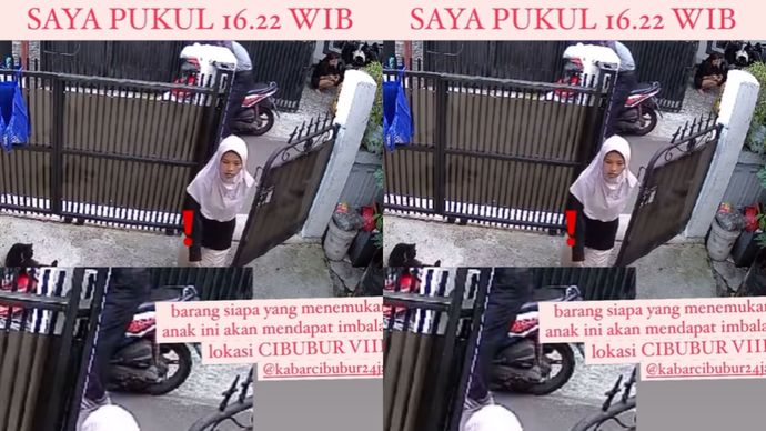 wanita mengambil uang di rumah pak RT