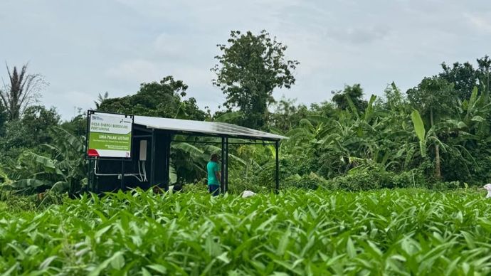 Pertamina mengoptimalkan pemanfaatan Energi Baru Terbarukan (EBT), mengembangkan energi pembangkit listrik tenaga surya (PLTS) dalam program swasembada energi berbasis desa di Desa Uma Palak Lestari/Foto: Istimewa 