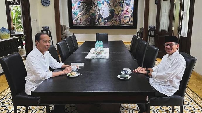 Sandiaga Uno bersama Presiden ke-7 RI Joko Widodo (Jokowi). (Instagram) 