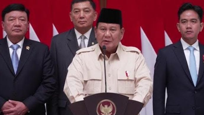 Presiden Prabowo Subianto sebelum meninggalkan Tanah Air untuk berkunjung ke Mesir. (YouTube) 