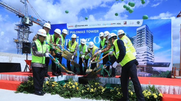 Tahap Topping Off Gedung Pulomas Tower <b>(Dok.NTVNews.id)</b>