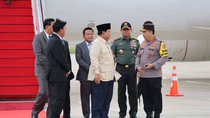 Prabowo tiba di Indonesia <b>(Dok. NTVNews.id)</b>