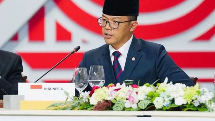 Arsip foto - Menteri Luar Negeri RI Sugiono dalam Konferensi Tingkat Tinggi (KTT) BRICS Plus di Kazan, Rusia, Kamis (24/10/2024).