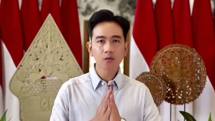 Wakil Presiden Gibran Rakabuming Raka mengucapkan selamat Hari Natal kepada umat Kristiani di Indonesia dalam rekaman video yang disiarkan di Jakarta, Rabu 25.Desember 2024.