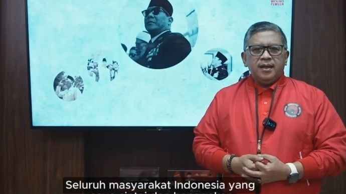 Sekjen PDIP Hasto Kristiyanto menanggapi penetapan tersangka dirinya oleh KPK. 