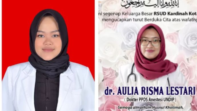 Dr. Zara Yupita Azra dan almarhumah dr. Risma Aulia Lestari