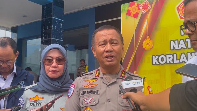 Kakorlantas Polri Irjen Pol Aan Suhanan memprediksi arus balik libur Natal 2024 dan Tahun Baru 2025 terjadi pada 29 Desember 2024 (Ntvnews.id-Muslimin Trisyuliono).