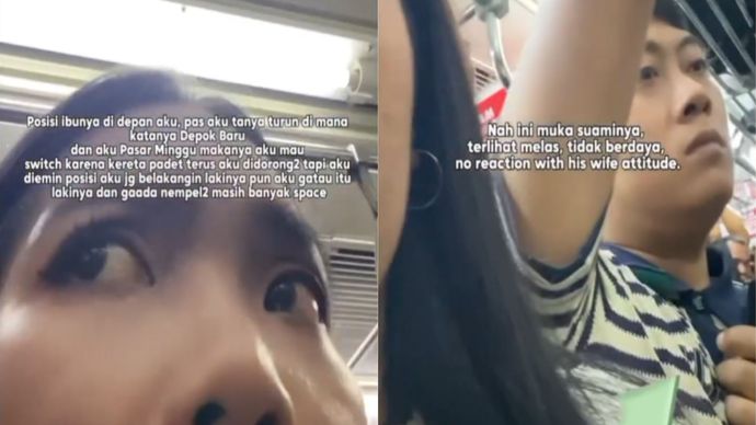 Viral Wanita Cerita Dilabrak Emak-emak di KRL