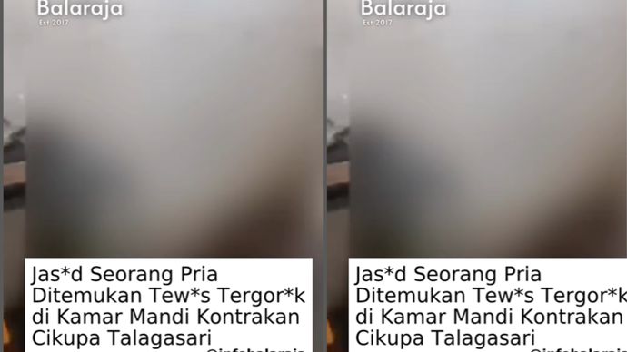 pria tewas digorok di tangerang