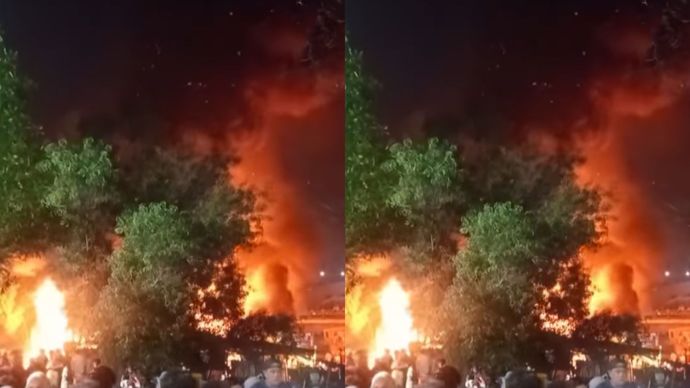 Kebakaran di Cilincing