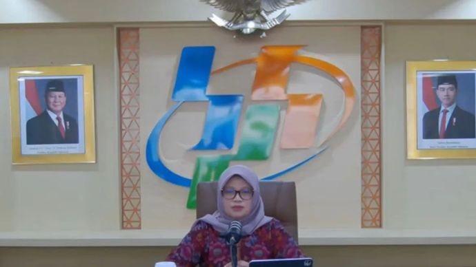 Tangkapan layar - Deputi Bidang Statistik Distribusi dan Jasa BPS Pudji Ismartini jumpa pers Berita Resmi Statistik di Jakarta, Kamis 2 Januari 2025.