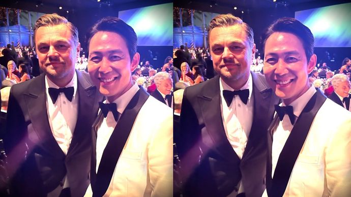 Leonardo diCaprio dan Lee Jung Jae.