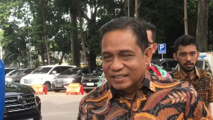 Kuasa Hukum eks Ketua KPK Firli Bahuri, Ian Iskandar. <b>(ANTARA (Ilham Kausar))</b>