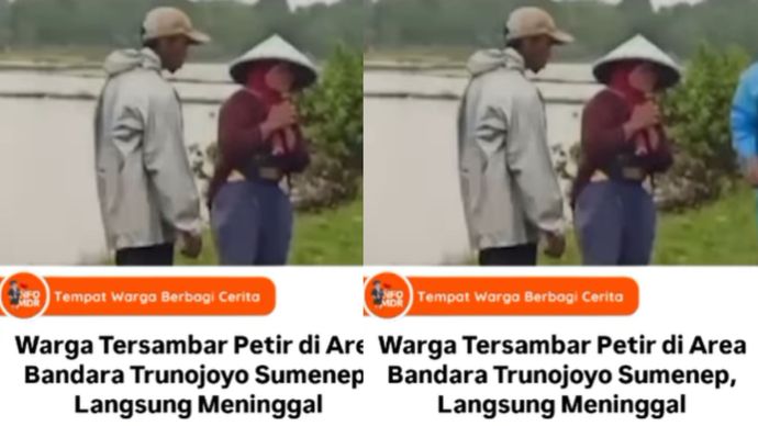 warga tersambar petir