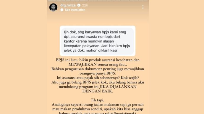 Pegawai BPJS Diduga Pakai Asuransi Swasta <b>(Twitter)</b>