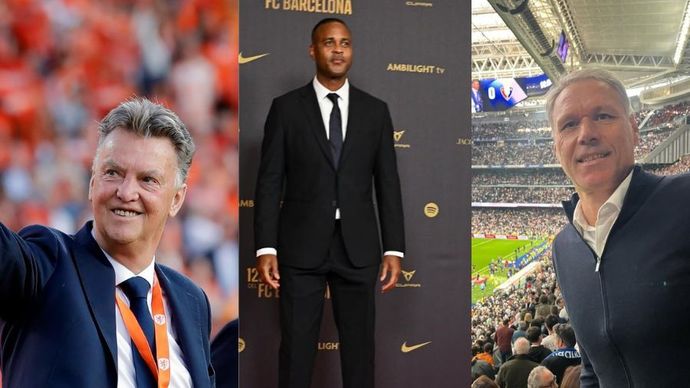 Pelatih asal Belanda, Patrick Kluivert, Louis van Gaal, dan Marco van Basten.